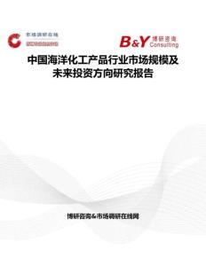 中國海洋化工產品行業市場規模及未來投資方向研究報告