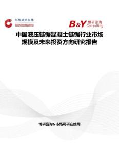 中國液壓鏈鋸混凝土鏈鋸行業市場規模及未來投資方向研究報告