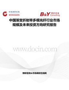 中國漸變折射率多模光纖行業市場規模及未來投資方向研究報告