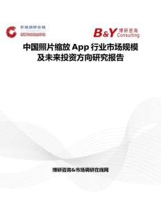 中国照片缩放App行业市场规模及未来投资方向研究报告
