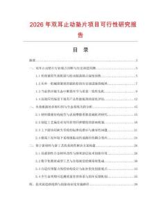2026年雙耳止動(dòng)墊片項(xiàng)目可行性研究報(bào)告