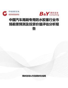 中国汽车雨刷专用防水胶塞行业市场前景预测及投资价值评估分析报告