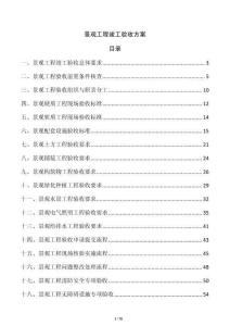 景观工程竣工验收方案