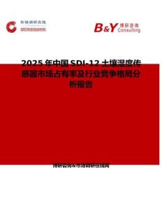 2025年中國SDI-12土壤濕度傳感器市場占有率及行業競爭格局分析報告