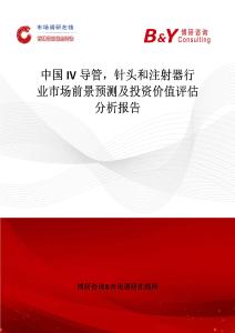 中國IV導管，針頭和注射器行業市場前景預測及投資價值評估分析報告