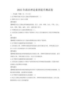 2025年政治理論素養提升測試卷