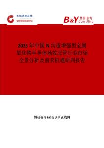 2025年中國N溝道增強型金屬氧化物半導體場效應管行業市場全景分析及前景機遇研判報告
