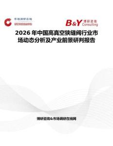 2026年中国高真空狭缝阀行业市场动态分析及产业前景研判报告