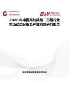 2026年中國(guó)高純碳酸二乙酯行業(yè)市場(chǎng)動(dòng)態(tài)分析及產(chǎn)業(yè)前景研判報(bào)告