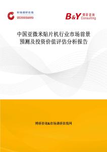 中國亞微米貼片機行業市場前景預測及投資價值評估分析報告