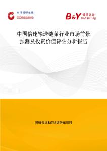 中國(guó)倍速輸送鏈條行業(yè)市場(chǎng)前景預(yù)測(cè)及投資價(jià)值評(píng)估分析報(bào)告