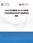 2026年中国集成MEMS反射镜行业市场动态分析及产业前景研判报告