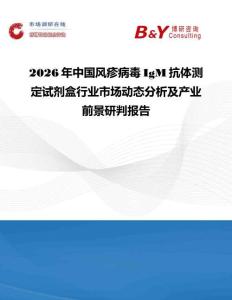 2026年中國風疹病毒IgM抗體測定試劑盒行業市場動態分析及產業前景研判報告