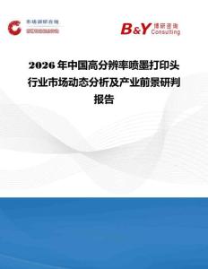 2026年中國高分辨率噴墨打印頭行業(yè)市場動態(tài)分析及產(chǎn)業(yè)前景研判報告