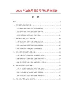 2026年油拖网项目可行性研究报告