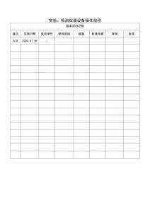 實(shí)驗(yàn)、檢測(cè)儀器設(shè)備操作規(guī)程