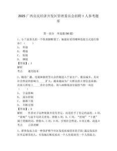 2025廣西良慶經濟開發區管理委員會招聘1人參考題庫含答案詳解（精練）