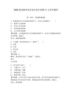 2025湖北随州炎帝故里景区招聘11人参考题库附答案详解（实用）