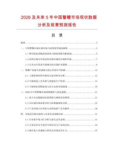 2026及未來5年中國警鞭市場現(xiàn)狀數(shù)據(jù)分析及前景預測報告