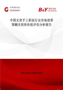 中國無害手工彩泥行業市場前景預測及投資價值評估分析報告
