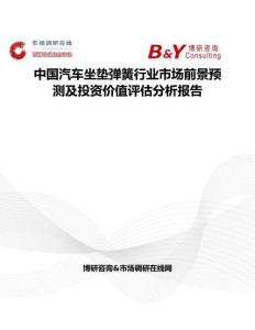 中国汽车坐垫弹簧行业市场前景预测及投资价值评估分析报告