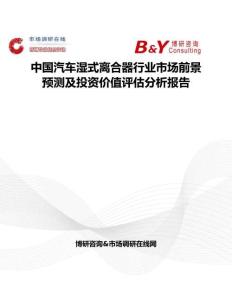中国汽车湿式离合器行业市场前景预测及投资价值评估分析报告