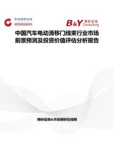 中国汽车电动滑移门线束行业市场前景预测及投资价值评估分析报告