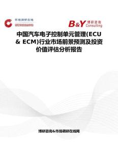 中国汽车电子控制单元管理(ECU & ECM)行业市场前景预测及投资价值评估分析报告