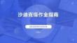 沙迪克操作全指南