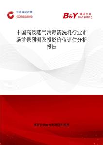 中国高级蒸气消毒清洗机行业市场前景预测及投资价值评估分析报告