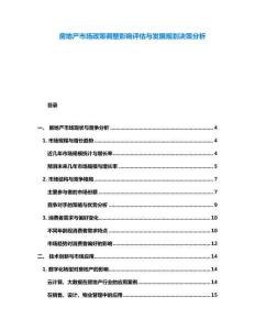 房地產市場政策調整影響評估與發展規劃決策分析