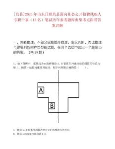 [莒县]2025年山东日照莒县面向社会公开招聘残疾人专职干事（13名）笔试历年参考题库典型考点附带答案详解