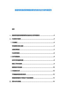 船舶用高強度玻璃窗耐腐蝕性能改進方案專題報告