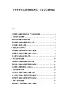 中國(guó)智能電表通信模塊標(biāo)準(zhǔn)統(tǒng)一與招投標(biāo)策略報(bào)告
