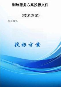 測(cè)繪服務(wù)投標(biāo)方案923頁（技術(shù)標(biāo)）