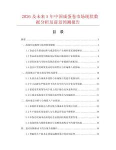 2026及未來5年中國咸蛋卷市場現(xiàn)狀數(shù)據(jù)分析及前景預(yù)測報告