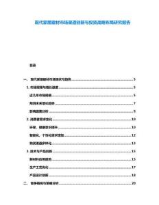 現(xiàn)代家居建材市場渠道創(chuàng)新與投資戰(zhàn)略布局研究報告