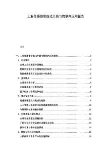 工業(yè)傳感器智能化升級(jí)與物聯(lián)網(wǎng)應(yīng)用報(bào)告