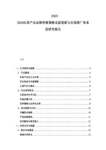 2025-2030紅星產(chǎn)業(yè)品牌營銷策略全面觀察與市場推廣體系投研究報告