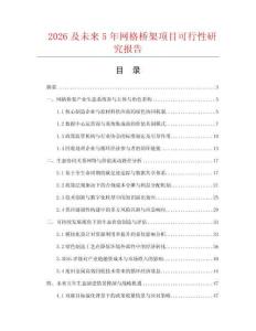 2026及未來5年網格橋架項目可行性研究報告