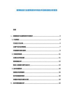 玻璃制造行業建筑裝飾市場技術創新戰略分析報告