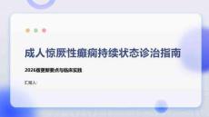 成人驚厥性癲癇持續(xù)狀態(tài)診治指南