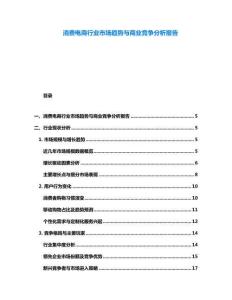 消費電商行業市場趨勢與商業競爭分析報告