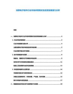 消費電子配件行業市場供需現狀及投資發展潛力分析