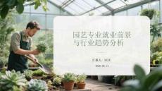園藝專業(yè)就業(yè)前景與行業(yè)趨勢分析