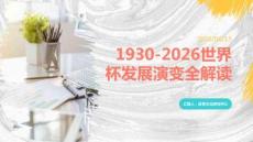 从1930到2026世界杯发展演变全解读