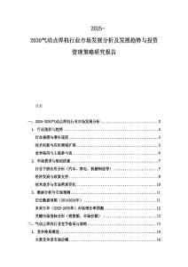 2025-2030氣動點焊機行業(yè)市場發(fā)展分析及發(fā)展趨勢與投資管理策略研究報告