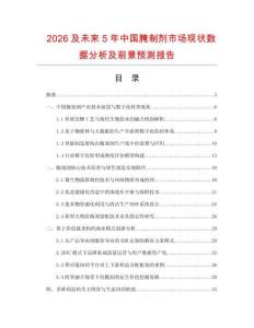 2026及未来5年中国腌制剂市场现状数据分析及前景预测报告