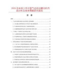 2026及未来5年中国气动双动磨光机市场分析及竞争策略研究报告
