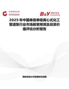 2025年中国单级单吸离心式化工管道泵行业市场前景预测及投资价值评估分析报告